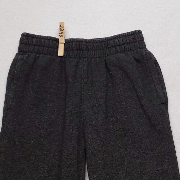 Puma Active Pull On Running Athletic Pants Youth Boys Size 5 Black White 2240 - Picture 1 of 8